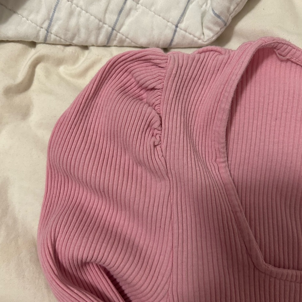 H&M Pink Ribbed Blouse - Picture 3 of 3